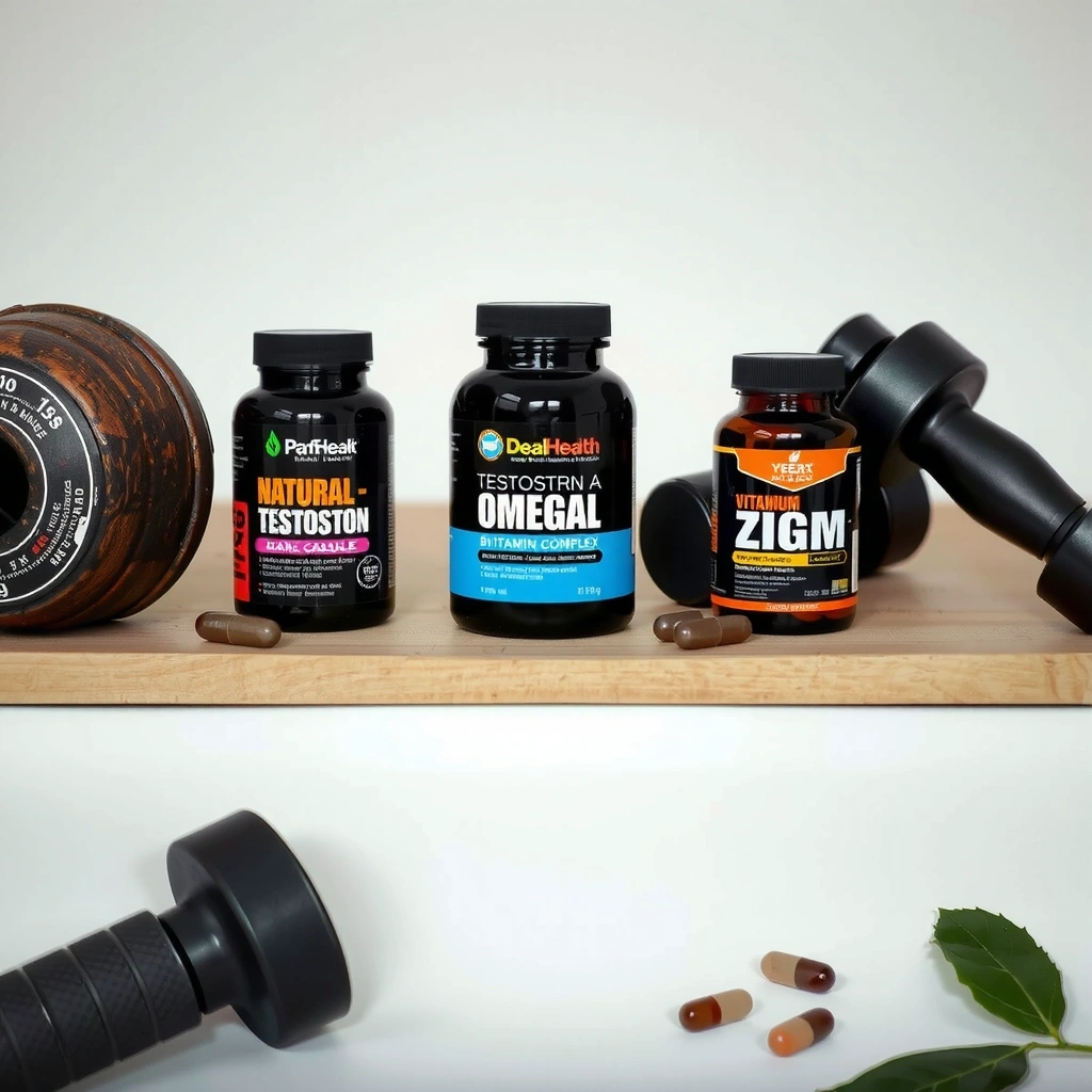 Men's vitality supplements including natural testosterone boosters