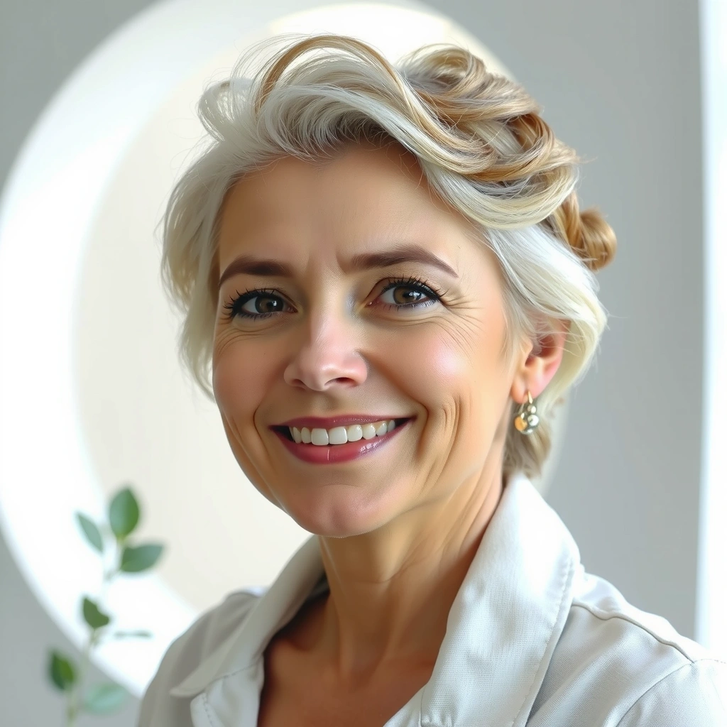 Professional portrait of pleased customer